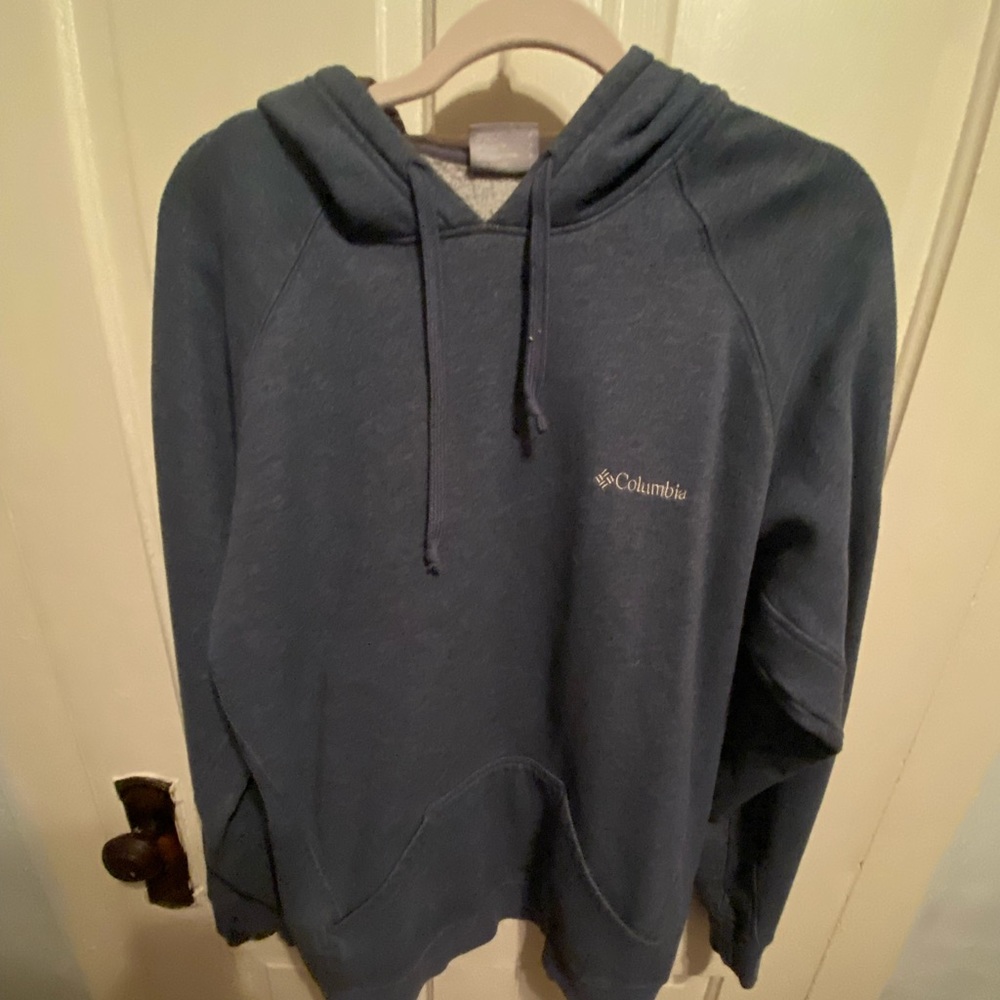 nice oversized colombia sweater blue size large